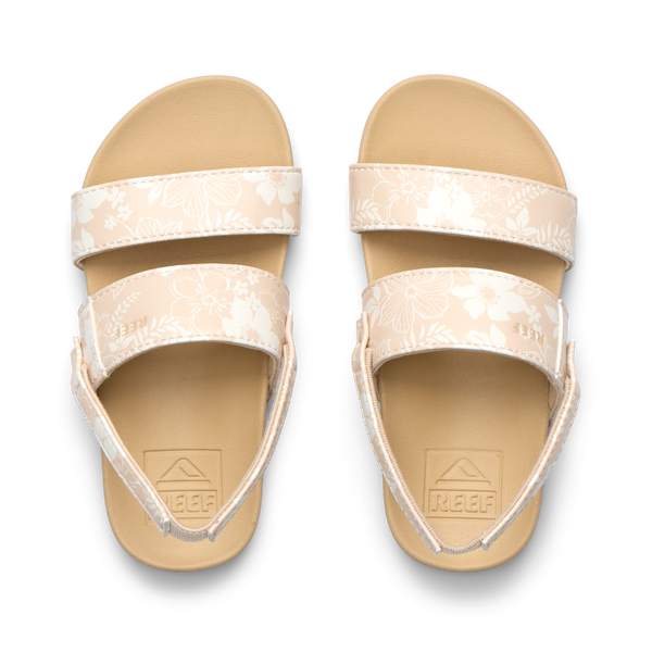White Floral/Tan